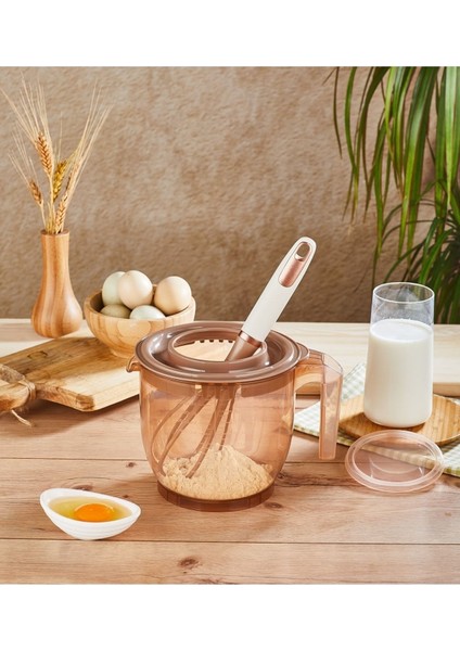 Kapaklı Mikser Kabı 2200 Ml, Çok Renkli, Kumsal Serisi, Bakır fiyatları