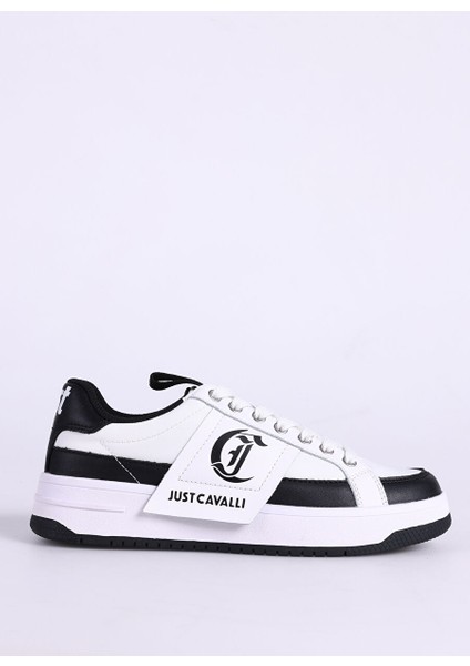 Beyaz-Siyah Kadın Deri Sneaker Fondo Azula Dıs. 1 Shoes
