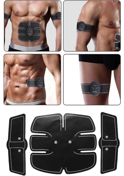 Kahverengi Smart Fitness Abs Vücut Şekillendirici, Siyah, Sağlıklı ve Güçlü Gövde