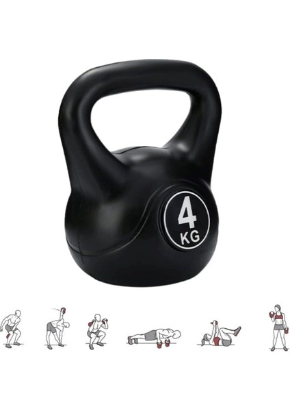 4 kg Kettlebell Dambıl, Çaydanlık Tarzı, Dayanıklı ve Şık Spor Ekipmanı fiyatları