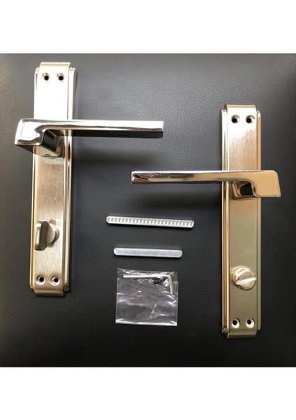 Nikel ve Saten Kapı Kolu Takımı, Sağ Veya Sol Yön Seçeneğiyle Şık ve Kullanışlı