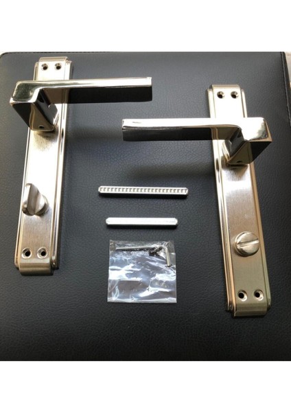 Nikel ve Saten Kapı Kolu Takımı, Sağ Veya Sol Yön Seçeneğiyle Şık ve Kullanışlı fırsatları