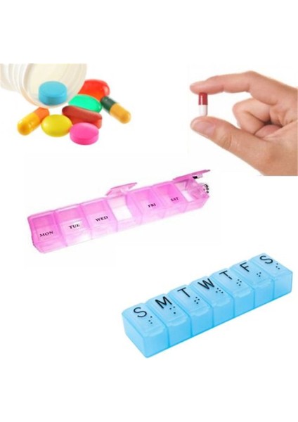Şeffaf Kapaklı Haftalık Kutusu 3'lü Set fiyatları