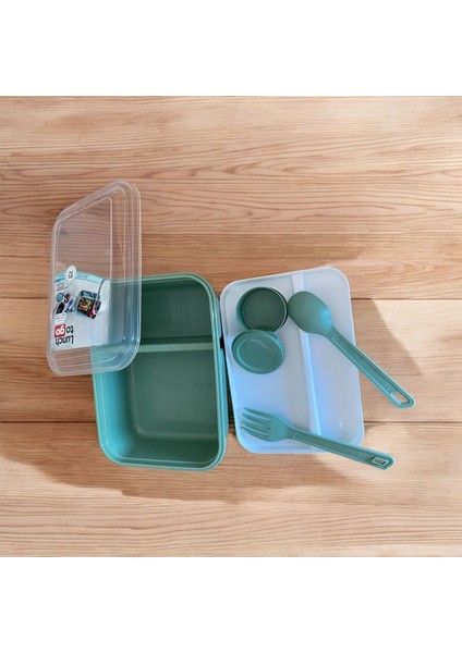 Bölmeli Beslenme Kutusu 920ML, Sosluklu, Hafif ve Renkli, Pratik ve Sağlıklı Kullanım indirimleri