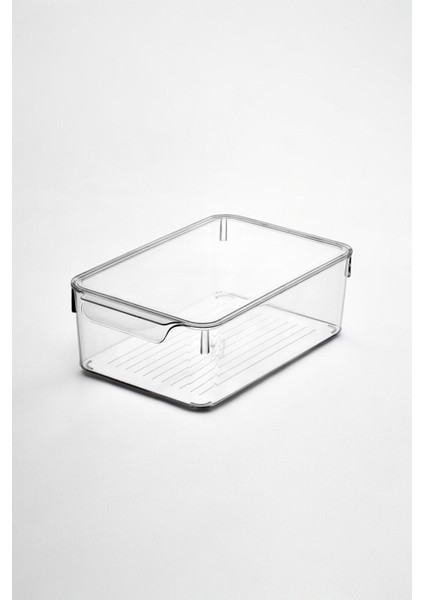 Turuncu 6l Plastik Kapaklı Buzdolabı Saklama Kabı, Organizer, 30X20X10CM modelleri