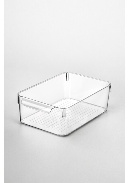 Turuncu 6l Plastik Kapaklı Buzdolabı Saklama Kabı, Organizer, 30X20X10CM fırsatları