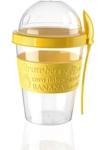 Sarı Yoğurt Kabı - Dayanıklı ve Şık Mutfak Gereciği