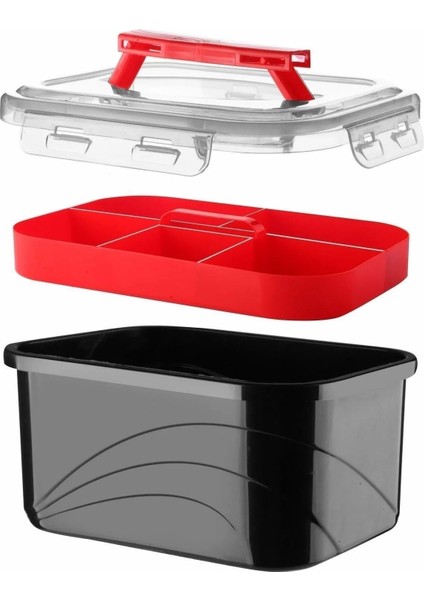 Renkli Çok Amaçlı Kapaklı ve Kulplu Saklama Kutusu, Organizatör modelleri