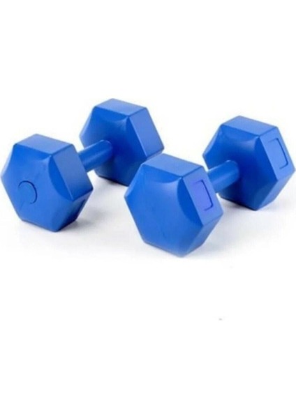 Mavi 2 kg x 2 Adet Dambıl Ağırlık Seti, Ev Spor Ekipmanı