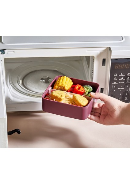 Mor Renkli Pratik ve Şık Saklama Kabı, Sağlıklı ve Kullanışlı Yemek Saklama Çözümü fırsatları