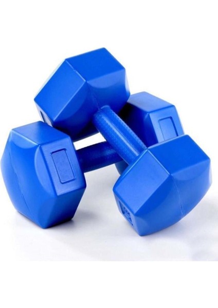 Mavi Dumbell Seti, 2x3 Kg, Spor Aletleri, Sağlam ve Hafif Egzersiz Takımı