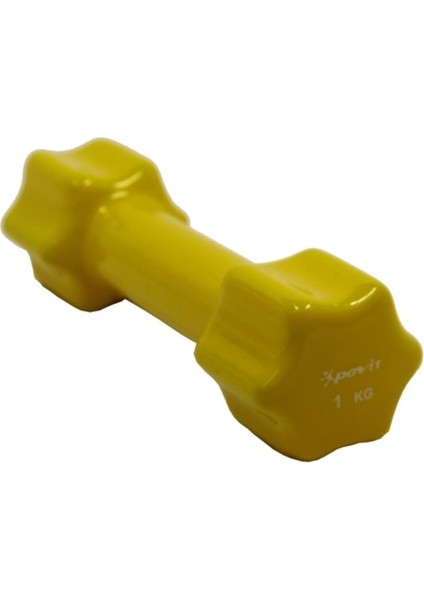 Vinly Kaydırmaz Pvc Dambıl 1 Kg, 2 Adet, Dayanıklı ve Şık Spor Seti