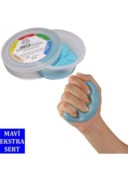 Mavi El Egzersiz Hamuru - Güçlendiren ve Esneklik Sağlayan Ekstra Sert Alternatif