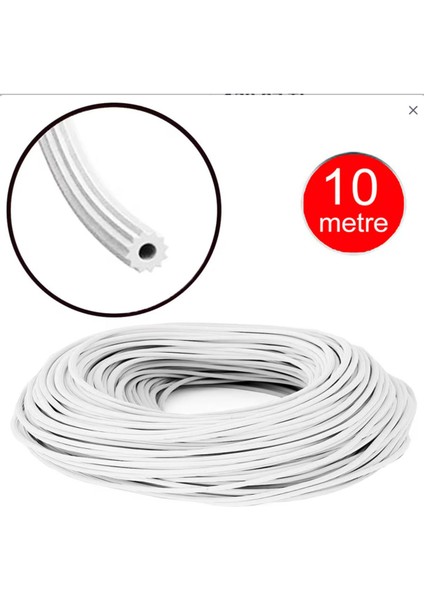 Beyaz Sineklik Tela Contası ve Fitili 10 Metre, Dayanıklı ve Kullanışlı Ürün