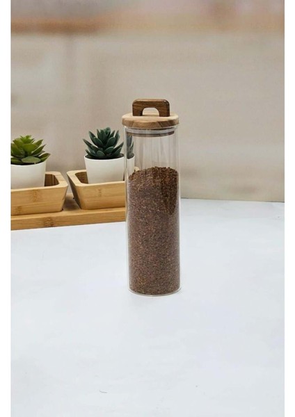 Kahverengi Cam Kavanoz, 410 Ml, Şık ve Kullanışlı, 6.5*20 Boyutlarda.