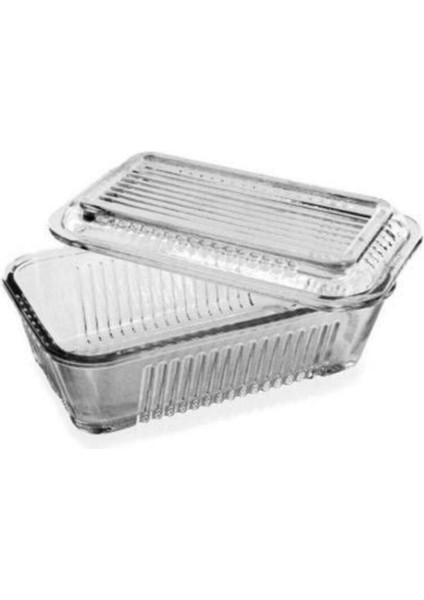 Beyaz Kapaklı Cam Saklama Kabı, Kahvaltılık ve Saklama Için Güvenli ve Şık Tasarım