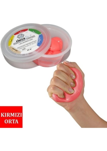 Kırmızı El Egzersiz Hamuru, Güç ve Esneklik Için Ideal, Kullanışlı ve Dayanıklı Ürün