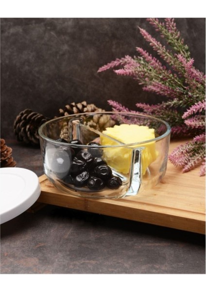 Turuncu Çift Bölmeli Saklama Kabı, Pratik ve Şık Mutfak Gereci