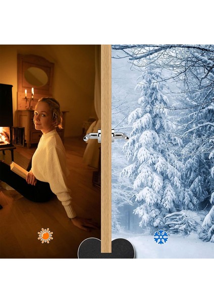 3'lü Kapı Altı Rüzgar ve Isı Yalıtıcı Sünger Seti, Çift Taraflı, Toz ve Ses Engelleyici fiyatları