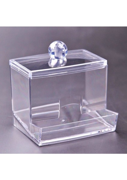 Beyaz Kapaklı Kulak Çubuğu Saklama Kutusu, Düzenli ve Şık Saklama Çözümü