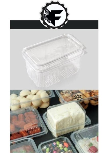 Beyaz, 750 ml Kapaklı, Kullan-At Plastik Kase, 25 Adet, Sızdırmaz ve Dayanıklı modelleri