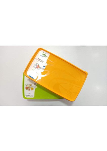 Sarı ve Yeşil Kapaklı 2000ML Saklama Kabı Seti, Pratik ve Şık Mutfak Çözümü