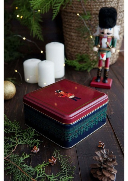 Kurşun Asker Desenli 2'li Metal Saklama Kabı Seti, 1,9 Lt + 1,1 Lt, Kırmızı fiyatları