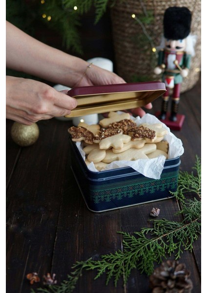 Kurşun Asker Desenli 2'li Metal Saklama Kabı Seti, 1,9 Lt + 1,1 Lt, Kırmızı fırsatları