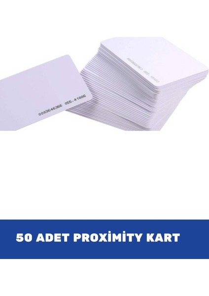 50'li Manyetik ve Yakınlık Kart Seti, 2 Yıl Kullanım Süresi