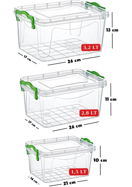 Turuncu 3'lü Şeffaf Mikrodalga ve Difriz Saklama Kabı Seti fiyatları