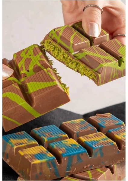 Renkli 8 Bölmeli Silikon Çikolata Kalıbı, 2'li Set fiyatları