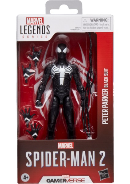 Marvel's Spider-Man 2 – Peter Parker Black Suit Gamerverse Marvel Legends 6" Scale Action Figure