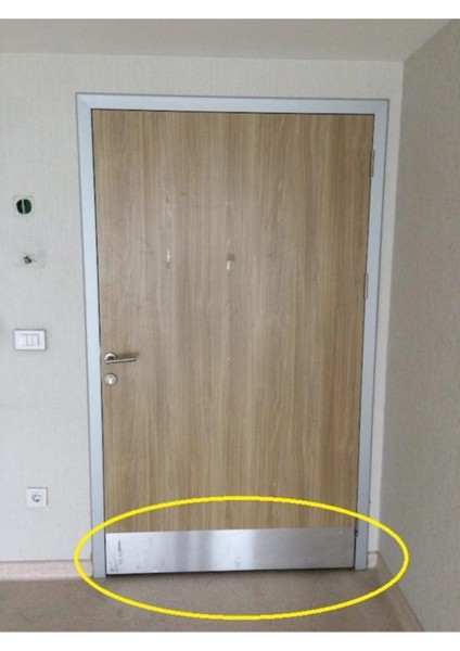 Beyaz Kapı Altı Koruma 80X8 Cm, Şık ve Dayanıklı Ev Koruma Ürünleri