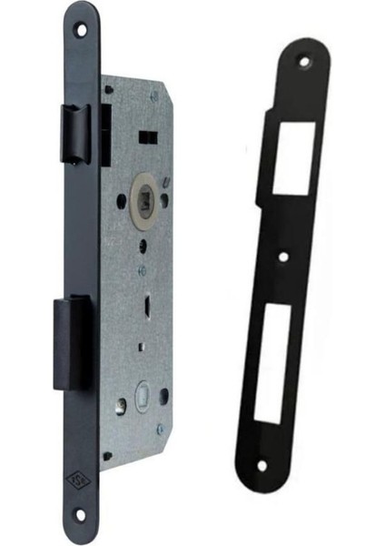 Kare Aynalı Kapı Kolu ve 40MM Siyah Oda Kilidi Seti modelleri