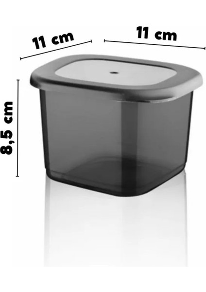 12'li 550 ml Antrasit Kırılmaz Saklama Kabı, Güçlü ve Şık, Ekonomik Paket modelleri