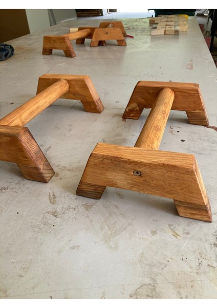 20 cm Ahşap Şınav ve Paralel Bar, Pilates ve Armut Bar - Kahverengi modelleri