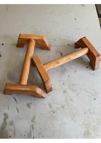 20 cm Ahşap Şınav ve Paralel Bar, Pilates ve Armut Bar - Kahverengi indirimleri