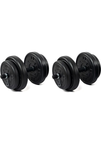 20KG Dambıl Seti Ağırlık ve Vücut Geliştirme Aleti Siyah modelleri