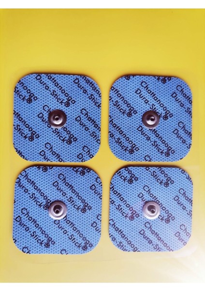 Mavi 5x5 cm Çıtçıtlı Fitness Tens Elektrot Pedi, Günlük Kullanım Için Uygun.