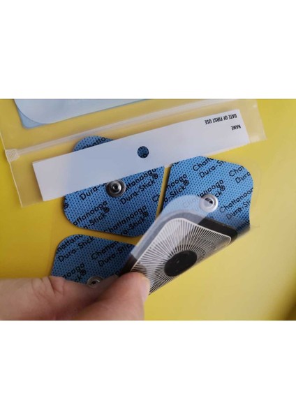 Mavi 5x5 cm Çıtçıtlı Fitness Tens Elektrot Pedi, Günlük Kullanım Için Uygun. fiyatları