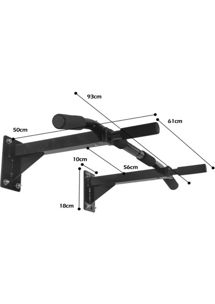 Duvara Monte Mekik Çekme Aleti, Siyah, Sağlam ve Kullanışlı Spor Ekipmanı fırsatları