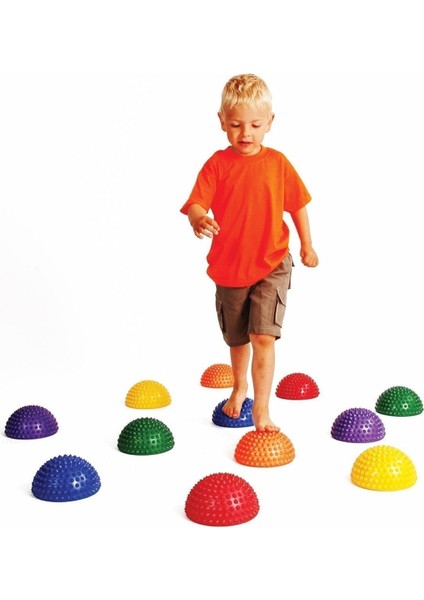 Yarım Denge ve Dikenli Egzersiz Topu Seti, 4 Renkli, Çok Amaçlı Fitness Topu modelleri