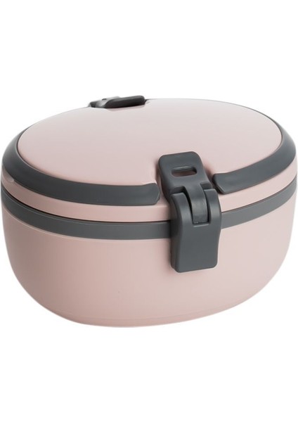 Kendinden Kaşık Çatallı Bölmeli 2 Katlı Beslenme Çantası Pudra modelleri