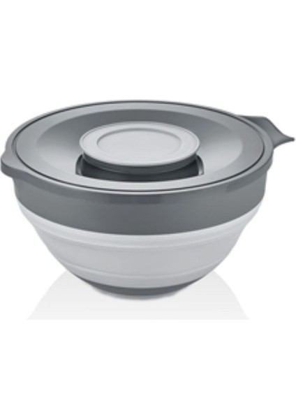 Katlanabilir Kapaklı Karıştırma Kabı, Gri, Çok Amaçlı ve Pratik Kullanım modelleri