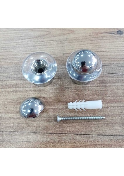 Iki Adet Krom Kontaklı Yere Monte Kapı Tamponu, 3,5 cm Yükseklik fiyatları
