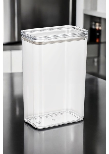 Turuncu Plastik Saklama Kabı, Vakum Silikon Conta, 3 Litre, Tek Adet fiyatları