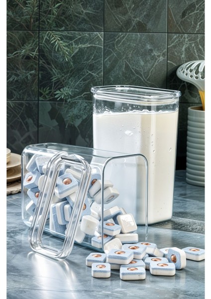 Turuncu Plastik Saklama Kabı, Vakum Silikon Conta, 3 Litre, Tek Adet fırsatları