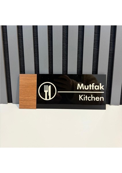 Ahşap ve Pleksi Kapı Isimliği, Mutfak ve Ofis Kullanımı Için Şık Tasarım fiyatları