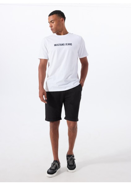 Bisiklet Yaka Baskılı Beyaz Erkek T-Shirt M5WM-TST1585 fiyatları