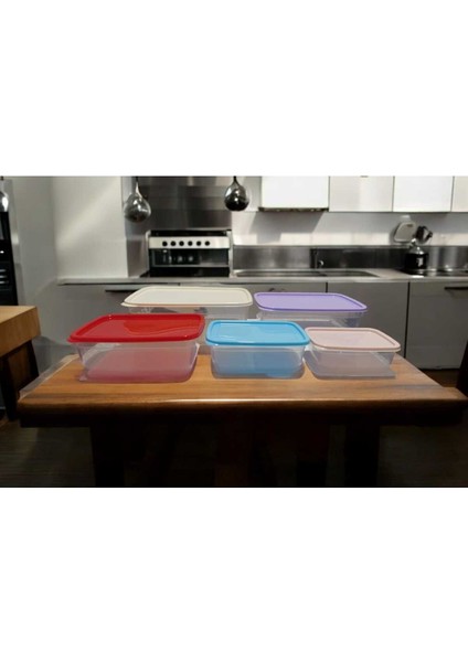 Renkli 5'li Saklama Kabı Seti, Çok Amaçlı, Dayanıklı ve Şık Tasarım fiyatları